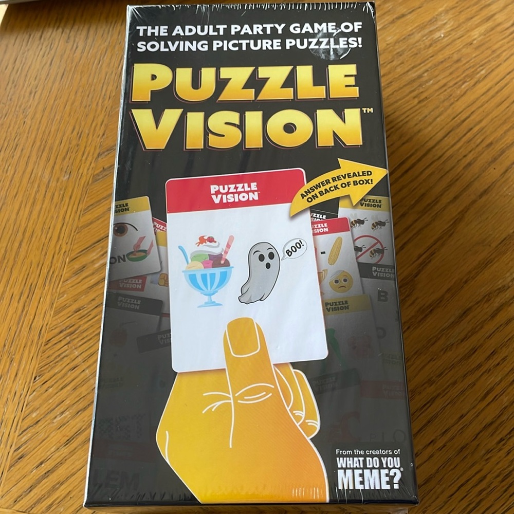 Puzzle Vision The Adult Party Game of Solving Picture Puzzles NEW